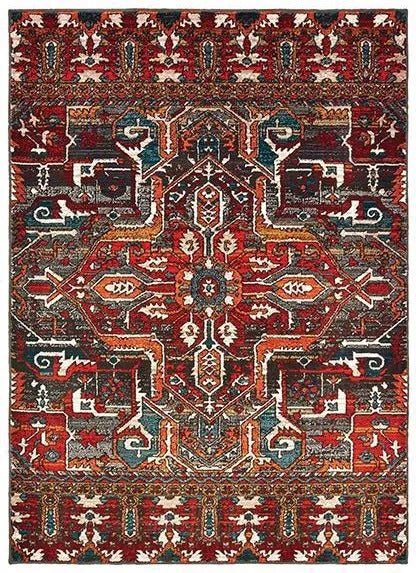 Sedona 9575A Red Orange Rug - Baconco