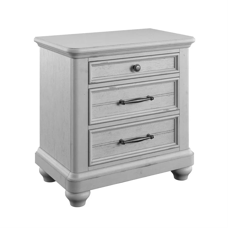 Serenity 3 Drawer Nightstand - Baconco