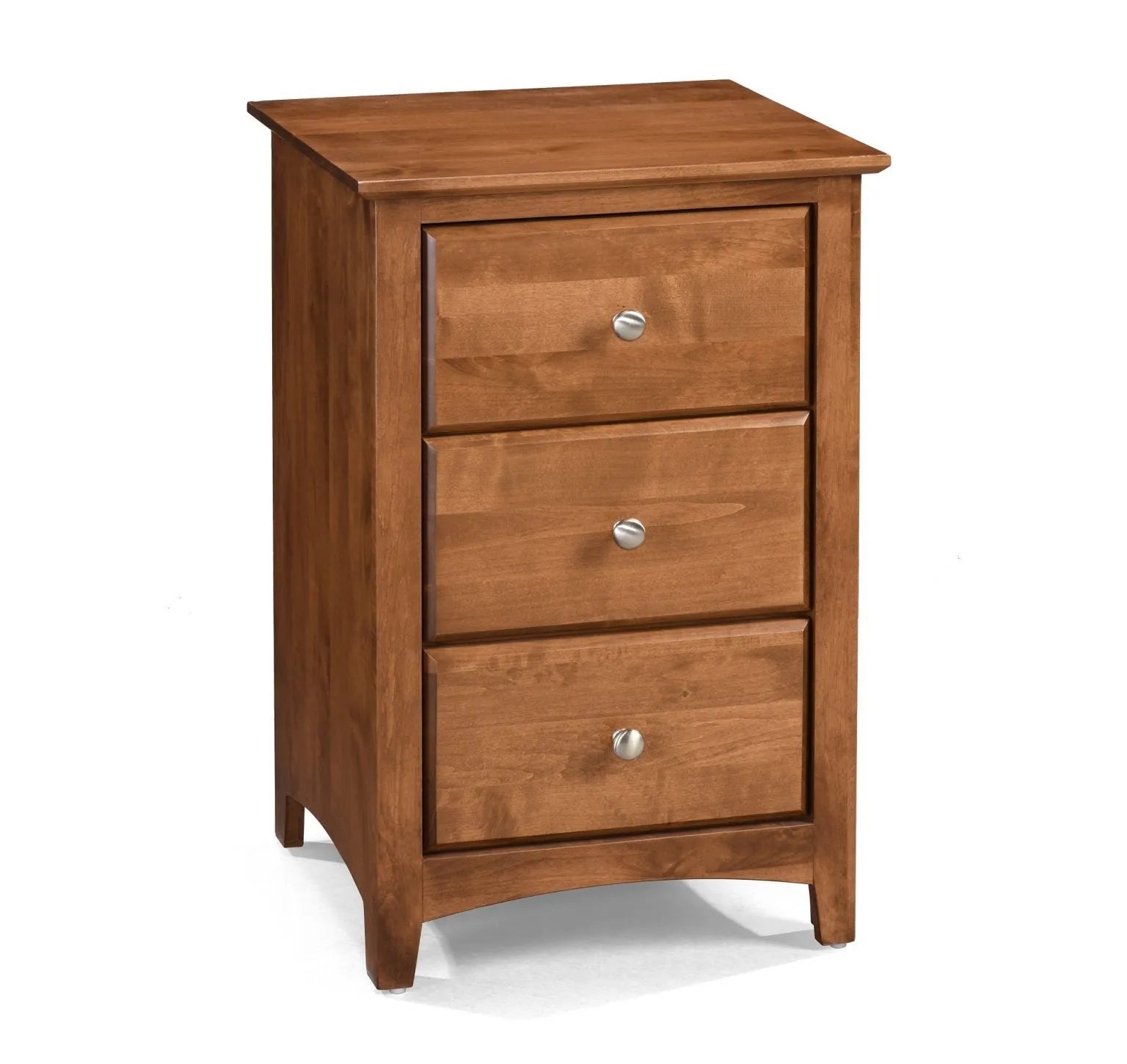 Shaker 3 Drawer Nightstand - Baconco