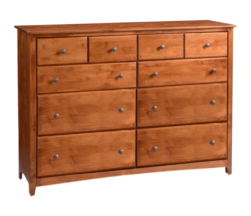 Shaker Tall 10 Drawer Dresser - Baconco