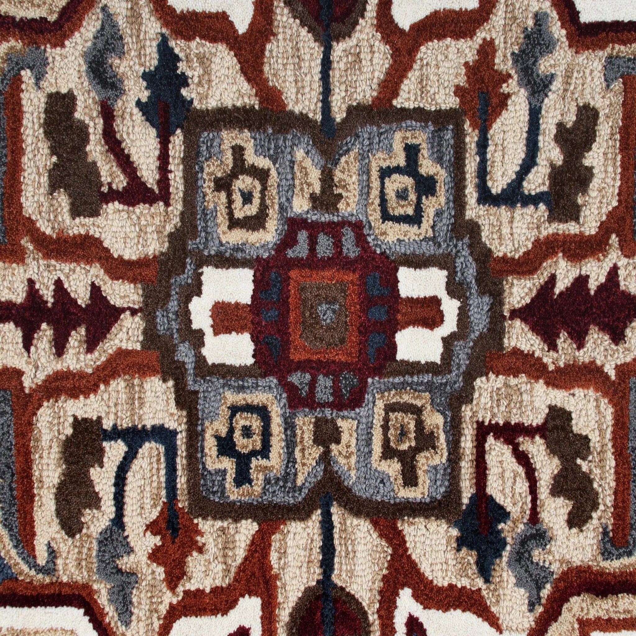 Shapes Lr50923 Beige/Red/Blue/Orange Rug - Baconco