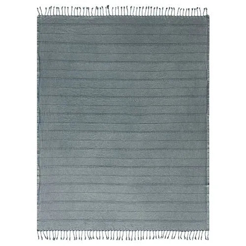 Silas 80312BIG Bluish Grey Throw Blanket - Baconco