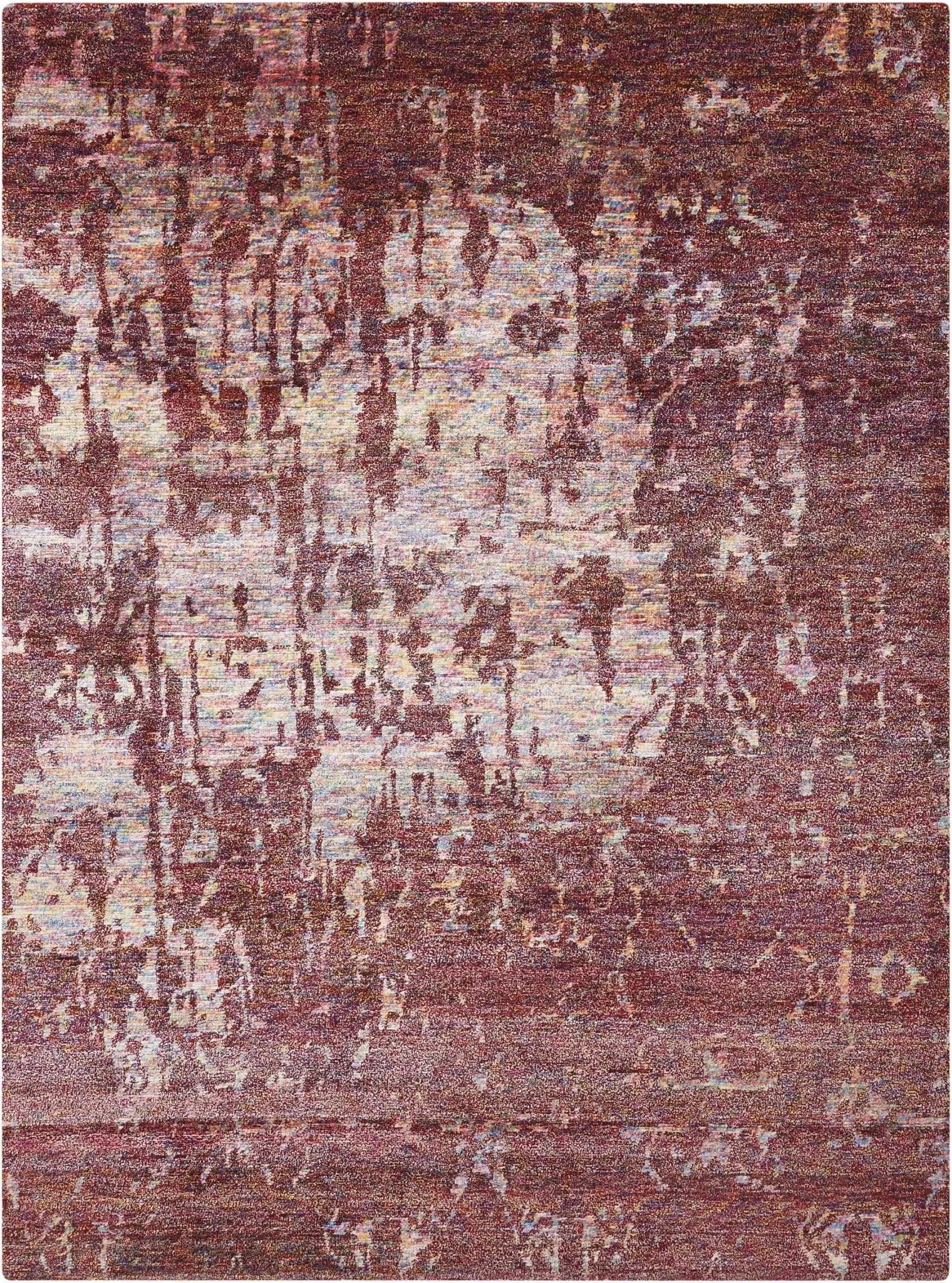 Silk Shadows Sha10 Wine Rug - Baconco