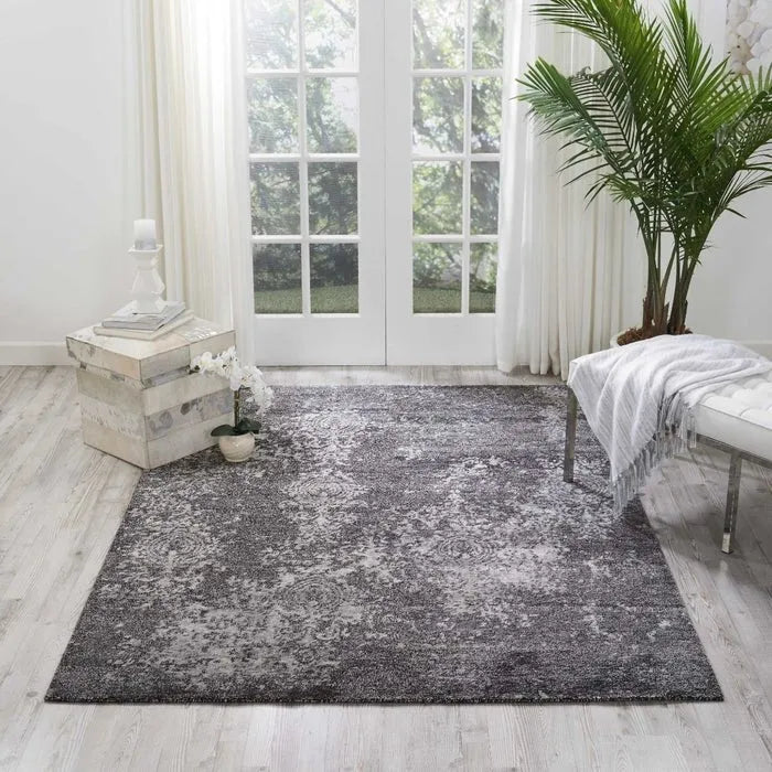 Silk Shadows Sha14 Graphite Rug - Baconco