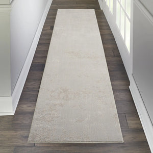 Silky Textures SLY01 Ivory/Grey Rug - Baconco