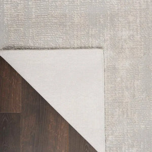 Silky Textures SLY01 Ivory/Grey Rug - Baconco