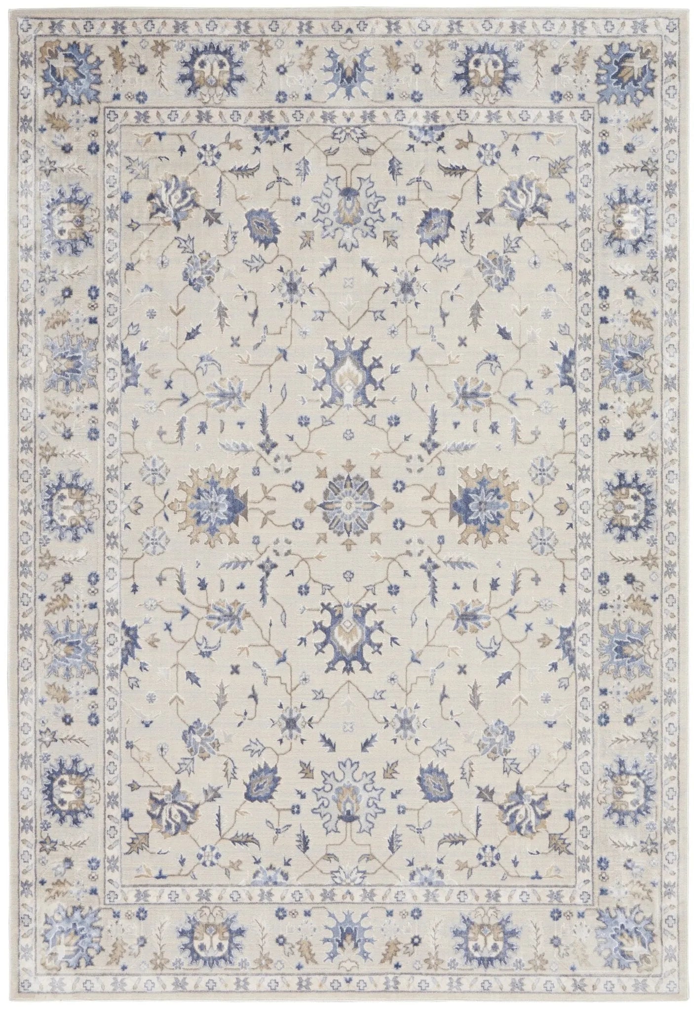 Silky Textures SLY09 Ivory Rug - Baconco