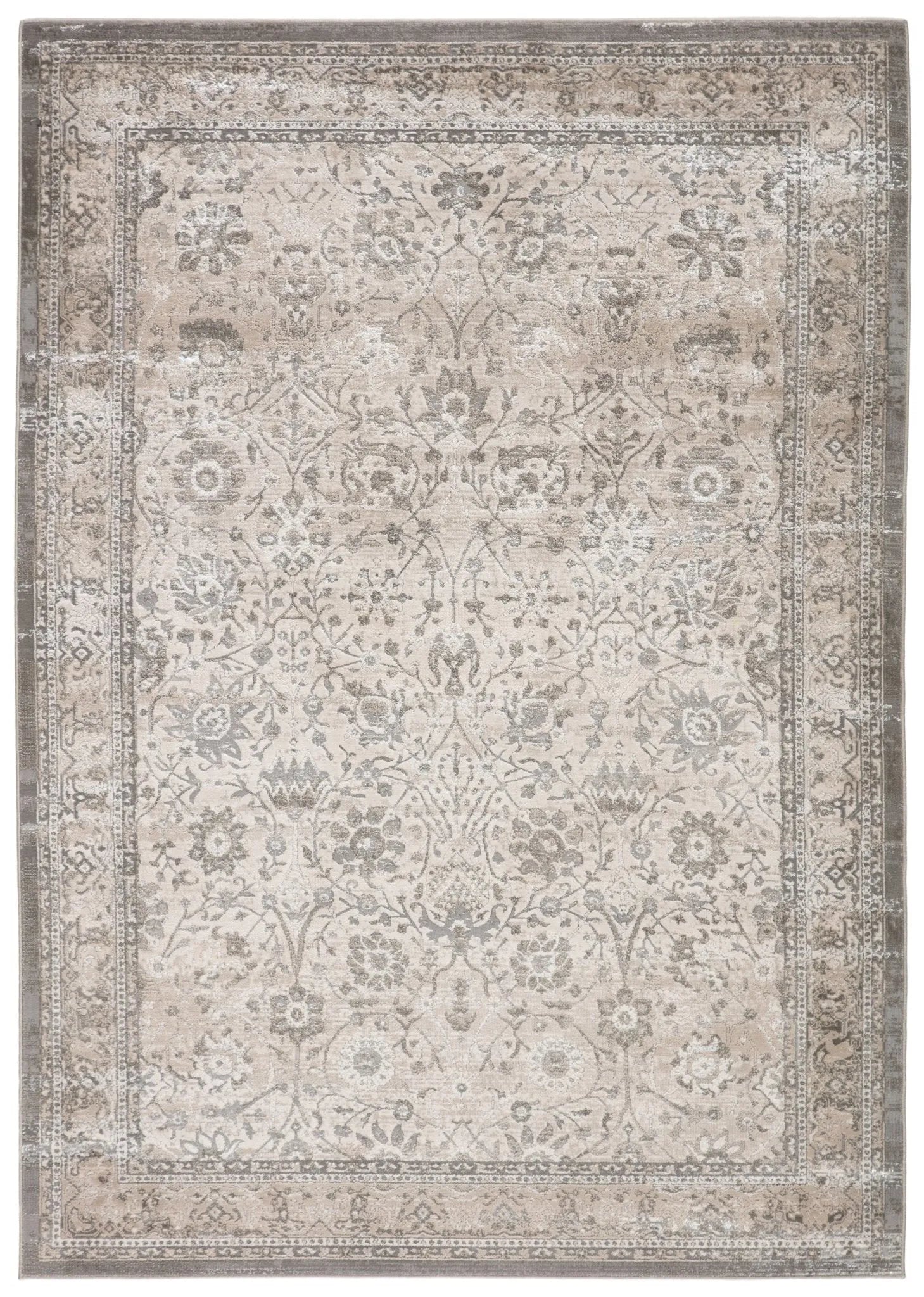 Sinclaire Snl05 Odel Gray/White Rug - Baconco