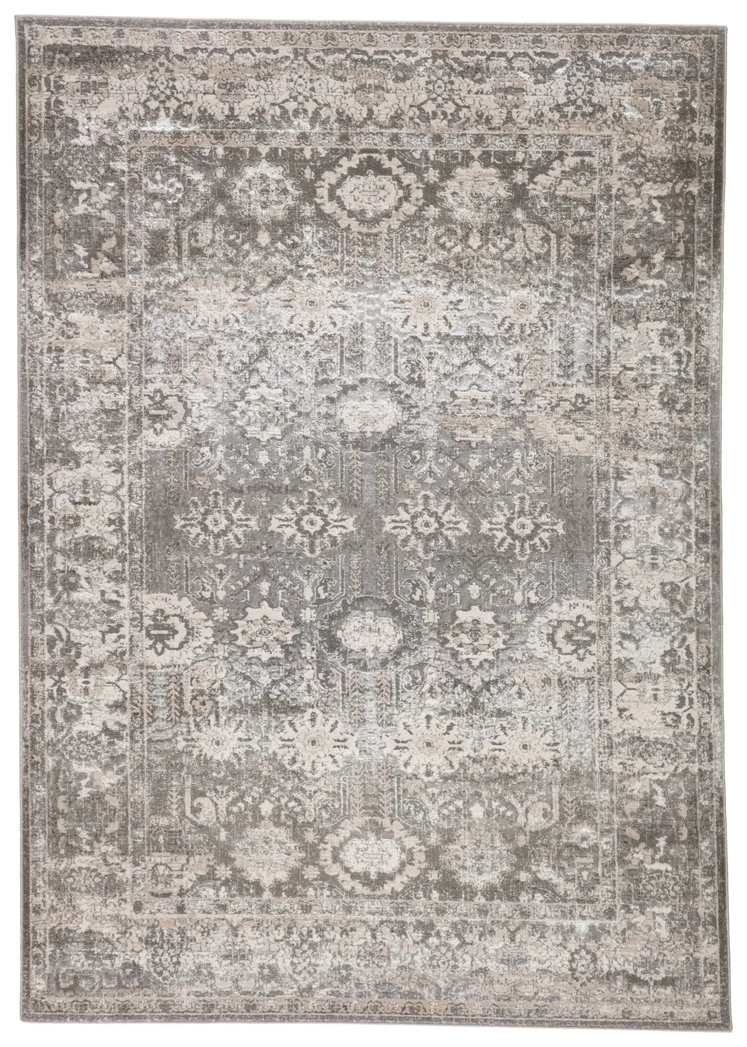 Sinclaire Snl07 Valente Gray/White Rug - Baconco