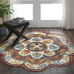 Sinuous Lr54108 Red/Multi Rug - Baconco