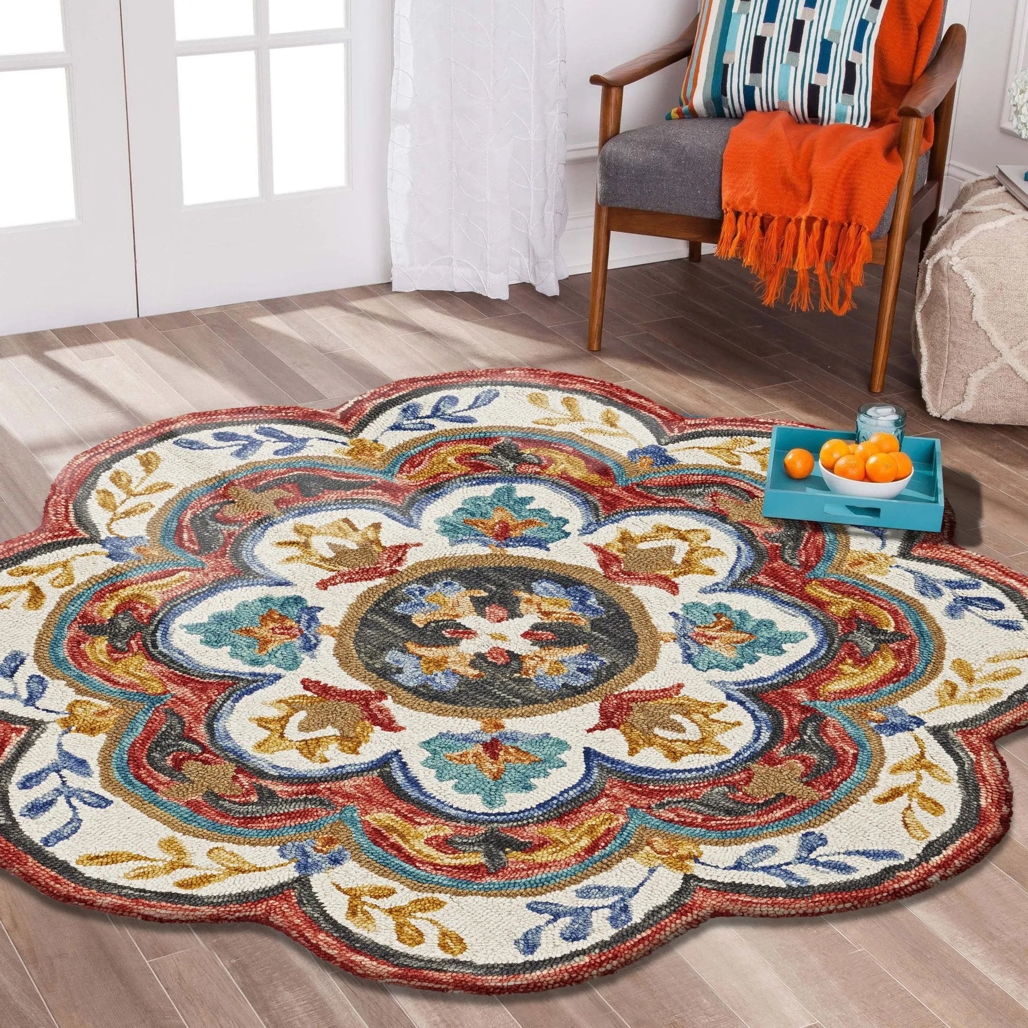 Sinuous Lr54108 Red/Multi Rug - Baconco