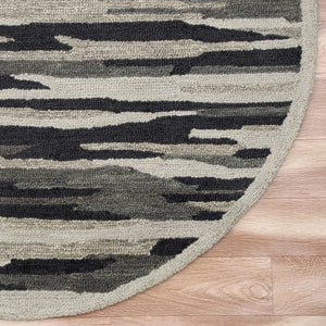 Sinuous Lr54122 Black/Gray Rug - Baconco