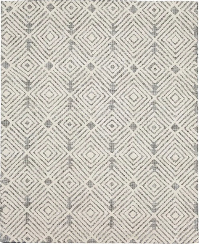 Sirocco R1102 3512 Tipaza Black/White Rug - Baconco