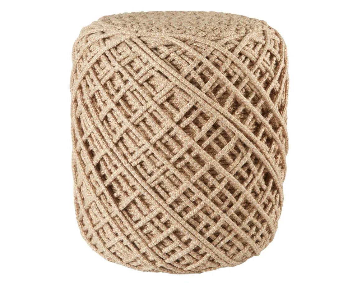 Skandi SKA04 Light Taupe Pouf - Baconco