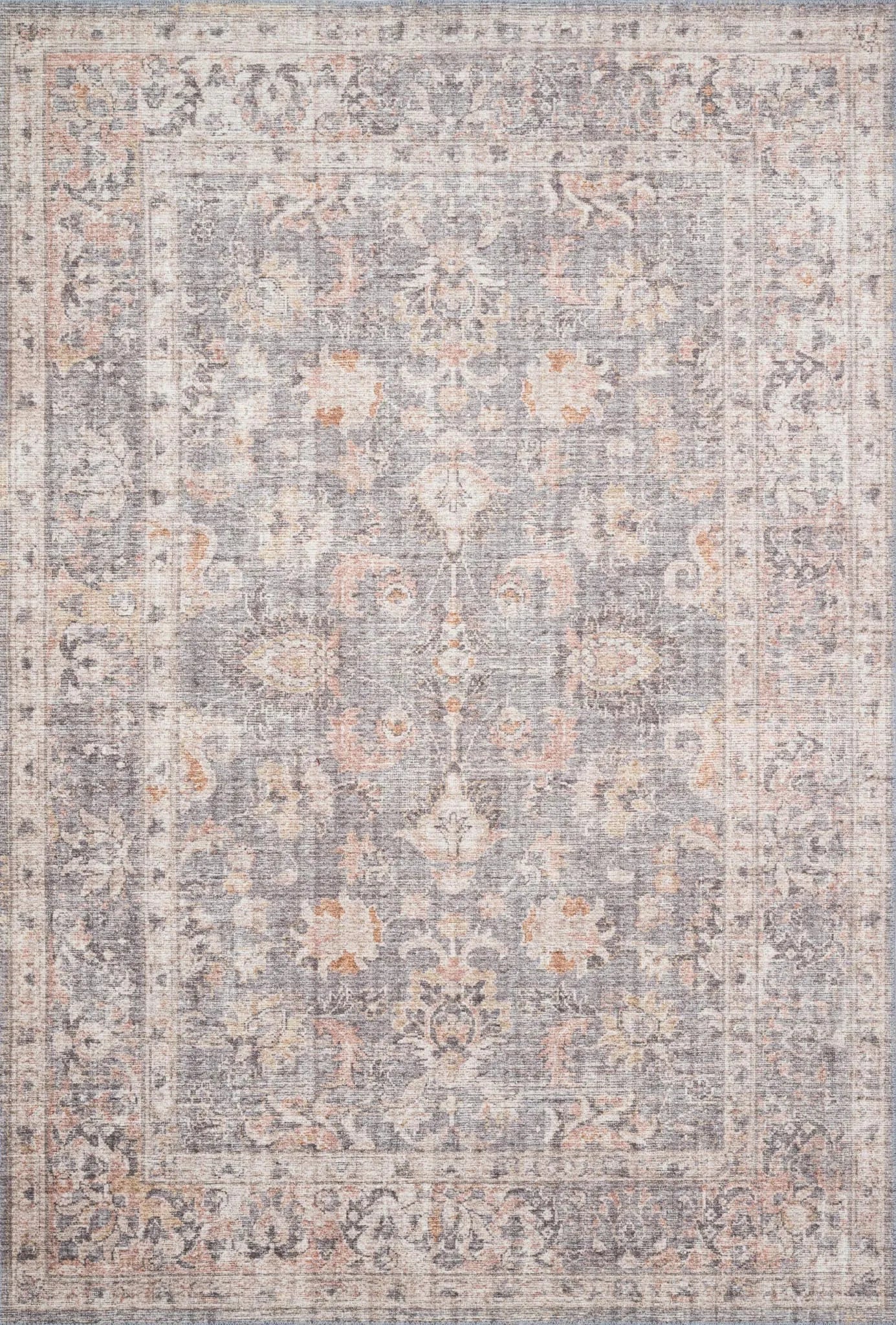 Skye SKY-01 Grey/Apricot Rug - Baconco