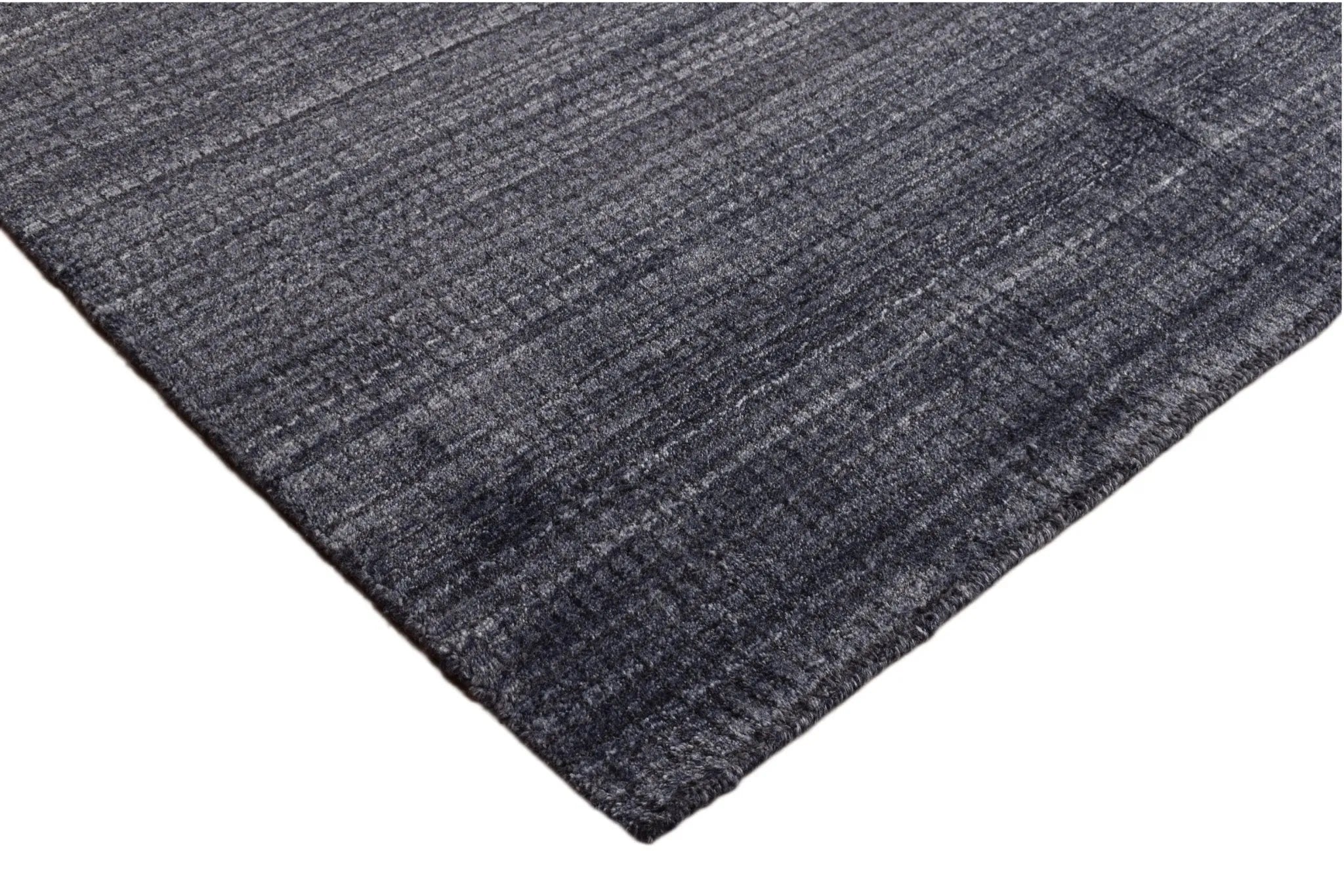 Small Check Navy/Charcoal Rug - Baconco