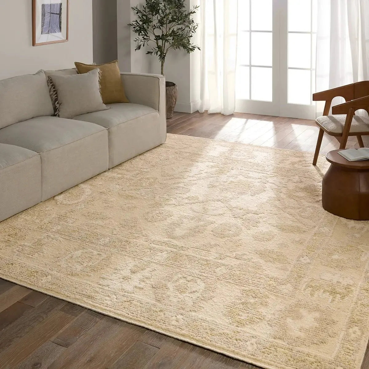 Sofi SOF02 Cream/Light Blue Rug - Baconco