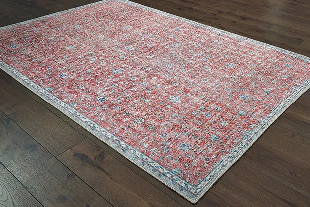 Sofia 85813 Red Blue Rug - Baconco