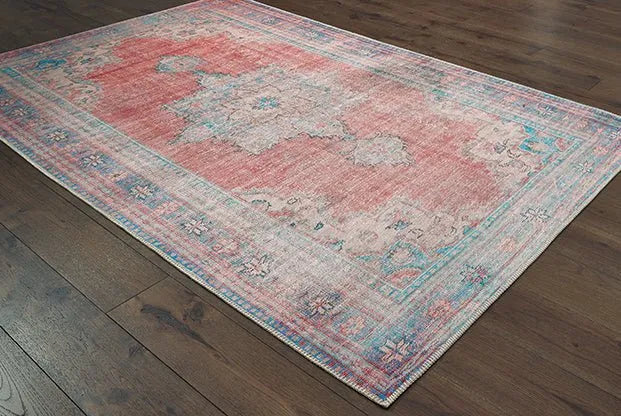 Sofia 85819 Red Blue Rug - Baconco