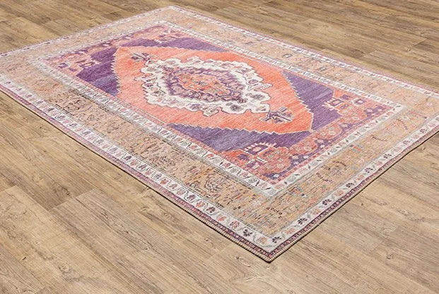 Sofia 85822 Purple/Orange Rug - Baconco