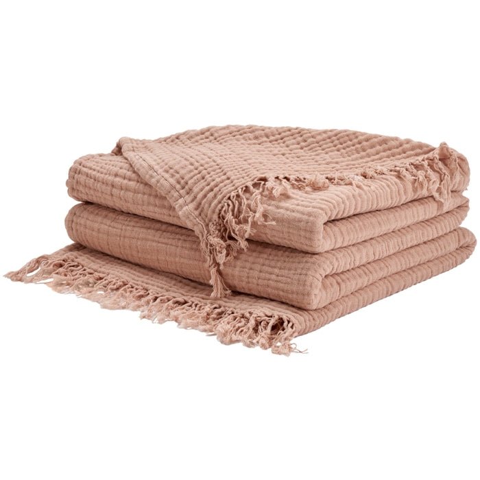 Sofia TH104 Blush Throw Blanket - Baconco