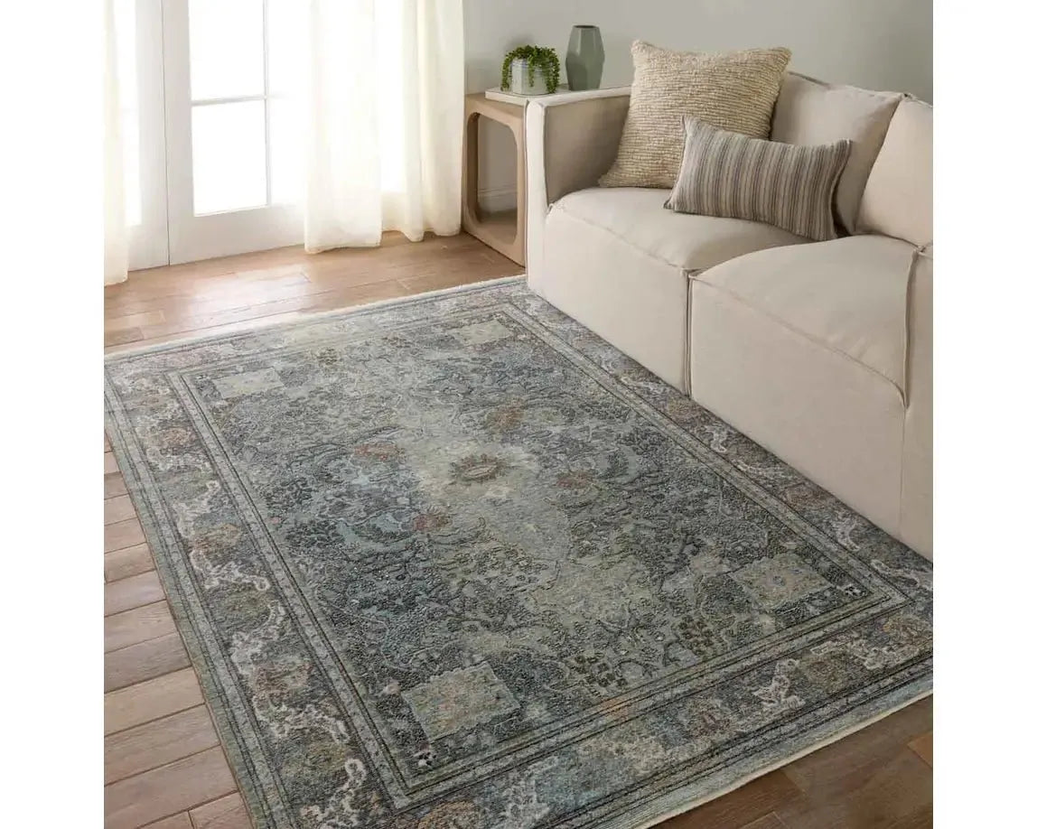 Solene SLE04 Blue/Grey Rug - Baconco