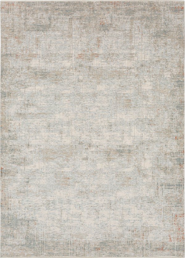 Solitude R1038 17214 Plaza Dilao Dark Grey Beige Rug - Baconco