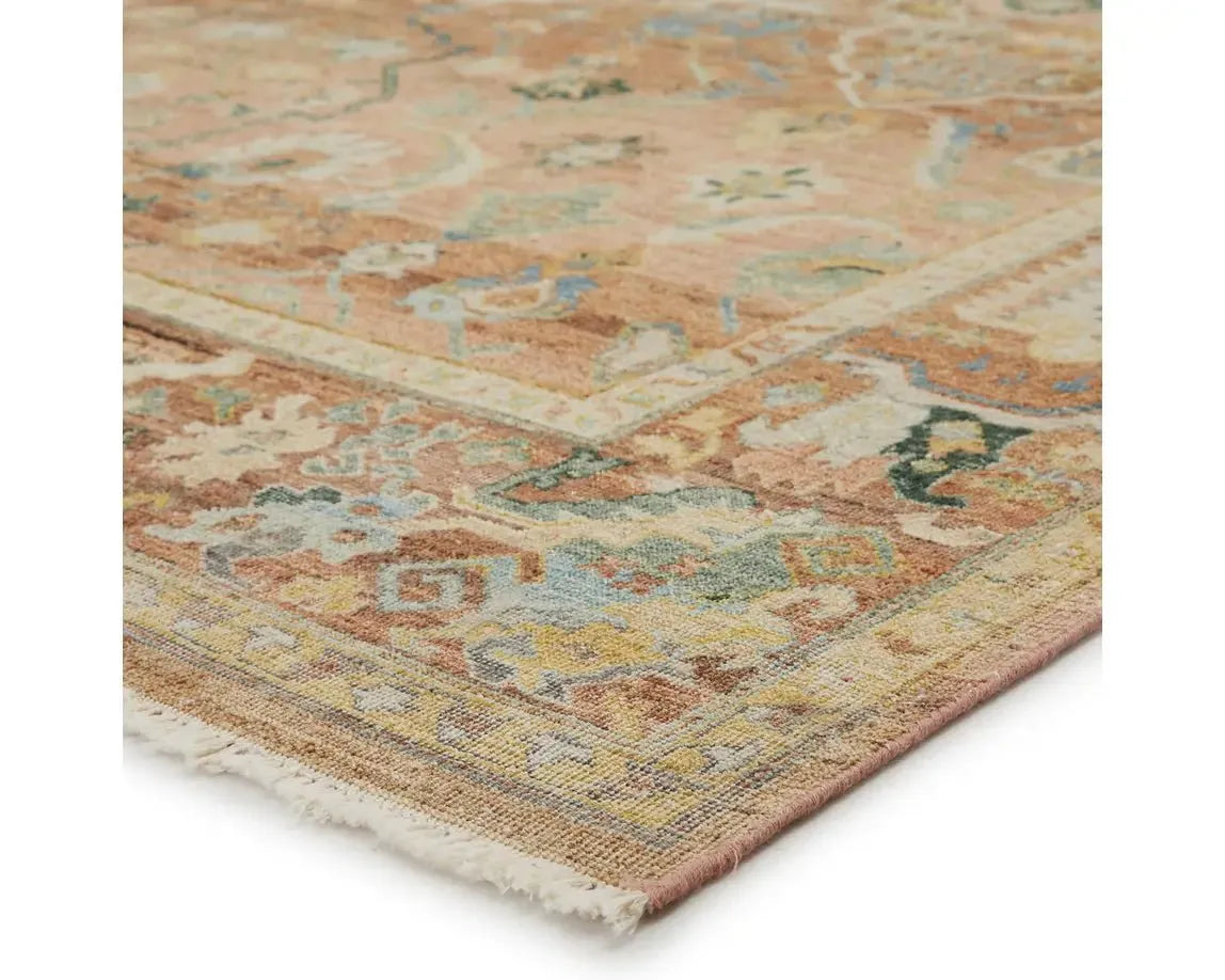 Someplace In Time SPT04 Terracotta/Ivory Rug - Baconco