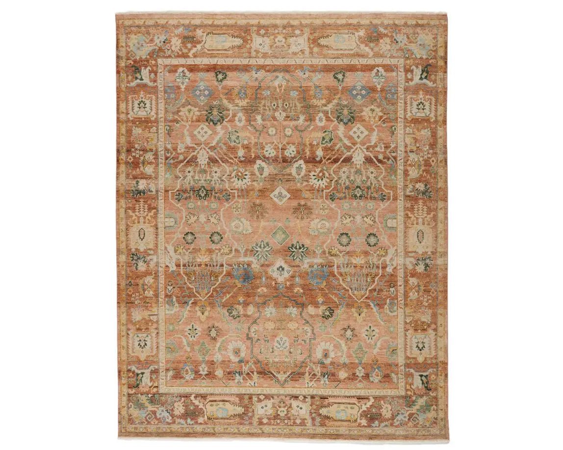 Someplace In Time SPT04 Terracotta/Ivory Rug - Baconco