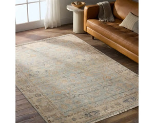 Someplace In Time SPT05 Tan/Light Blue Rug - Baconco