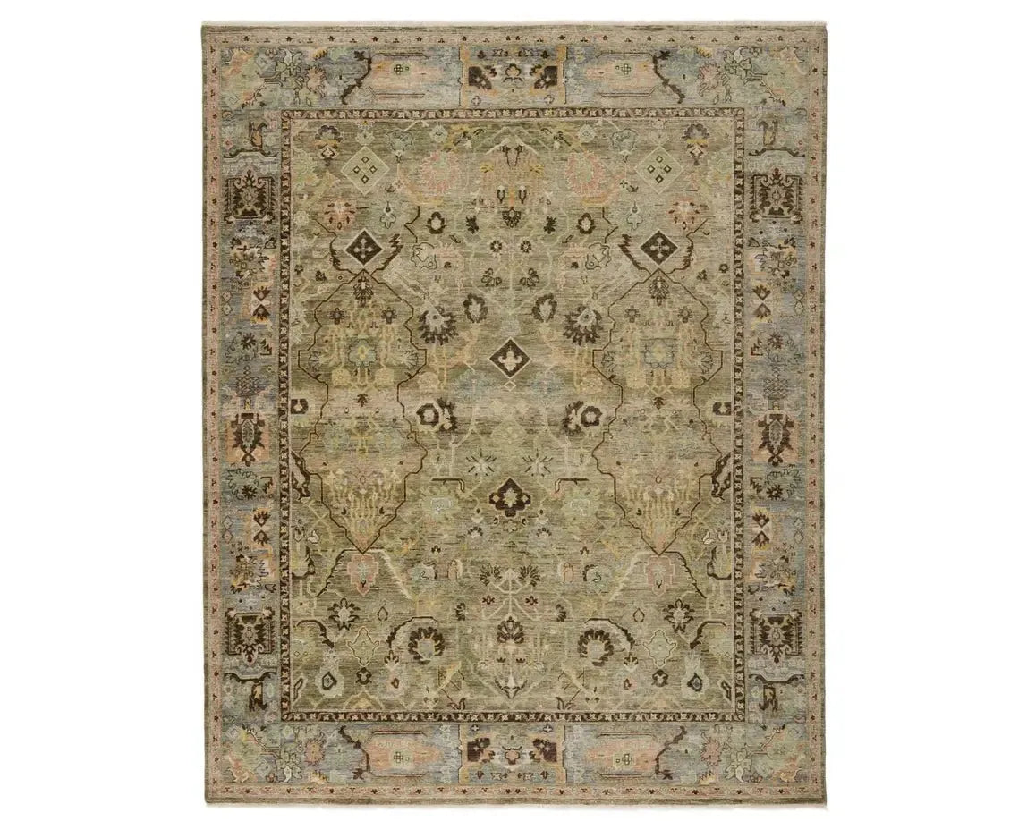 Someplace In Time SPT12 Green/Deep Brown Rug - Baconco