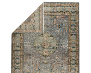 Someplace In Time SPT13 Blue/Green Rug - Baconco