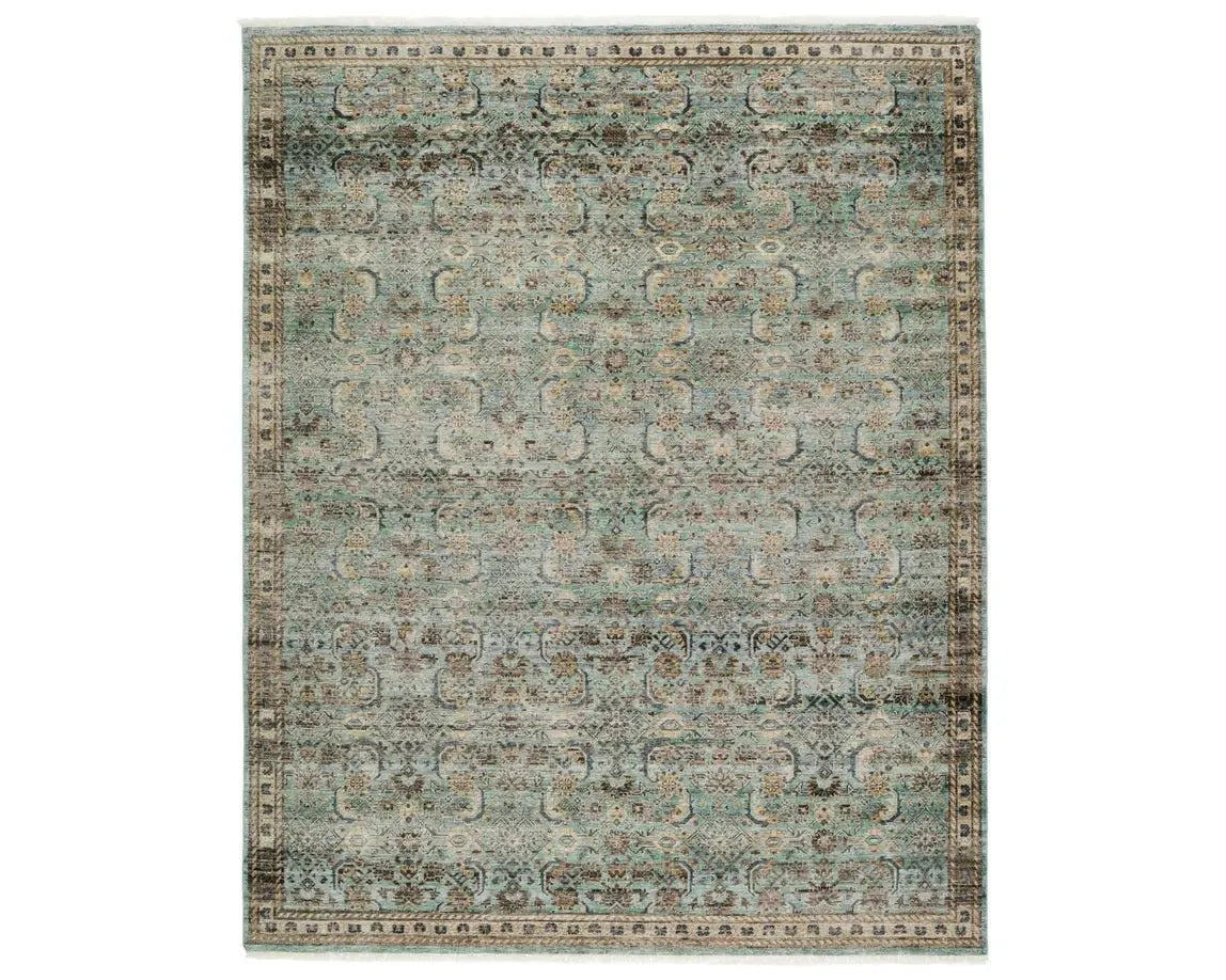 Someplace In Time SPT14 Blue/Golden Tan Rug - Baconco