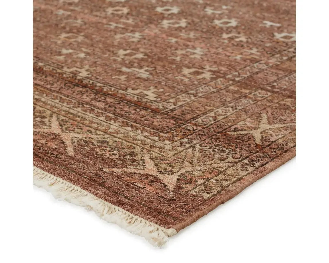 Someplace In Time SPT16 Deep Brown/Cream Rug - Baconco