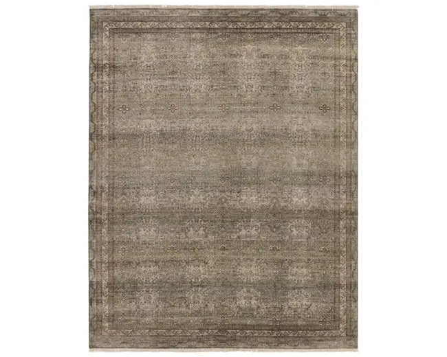 Someplace In Time SPT18 Brown/Green Rug - Baconco