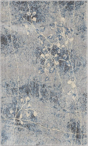 Somerset ST74 Silver/Blue Rug - Baconco