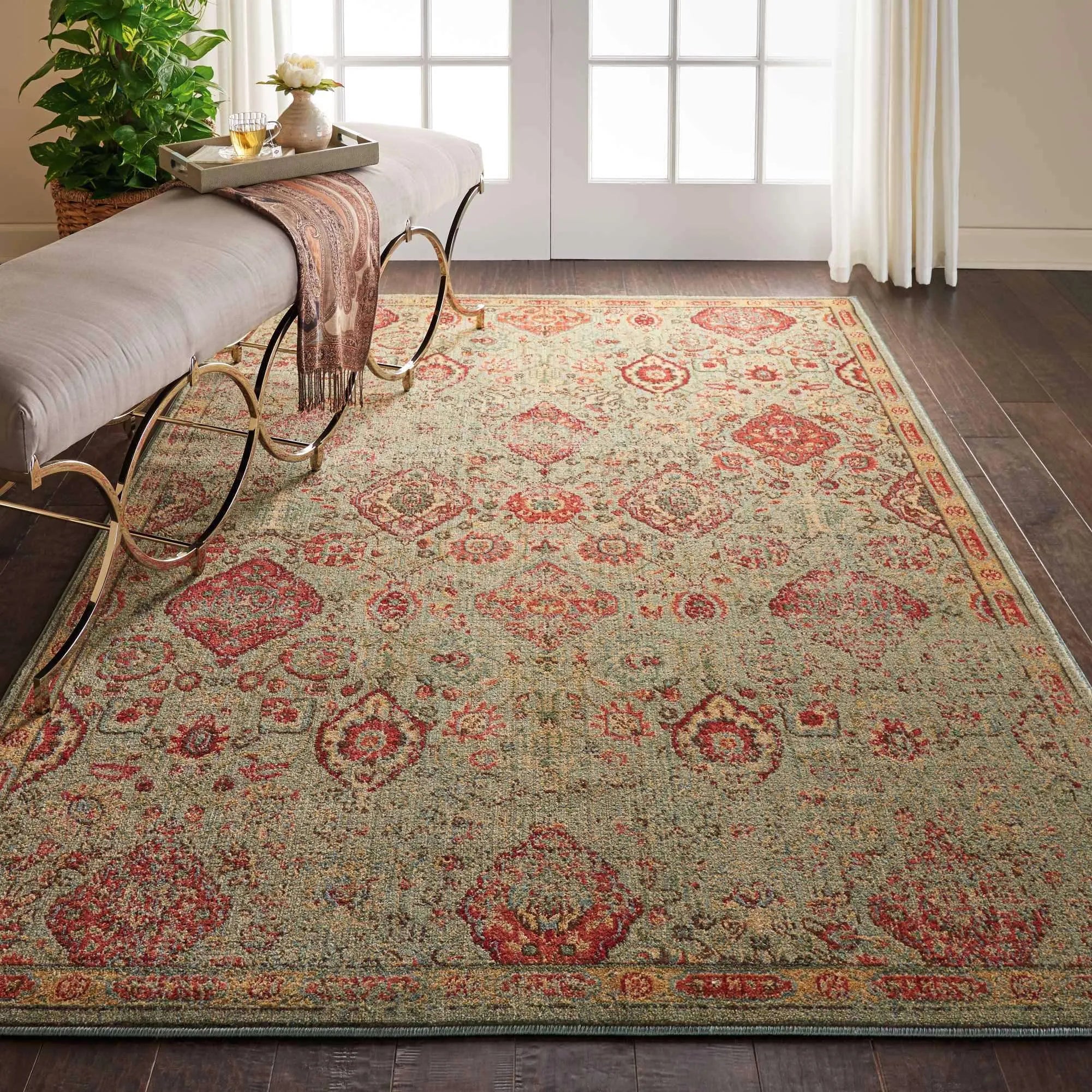 Somerset ST90 Light Green Rug - Baconco