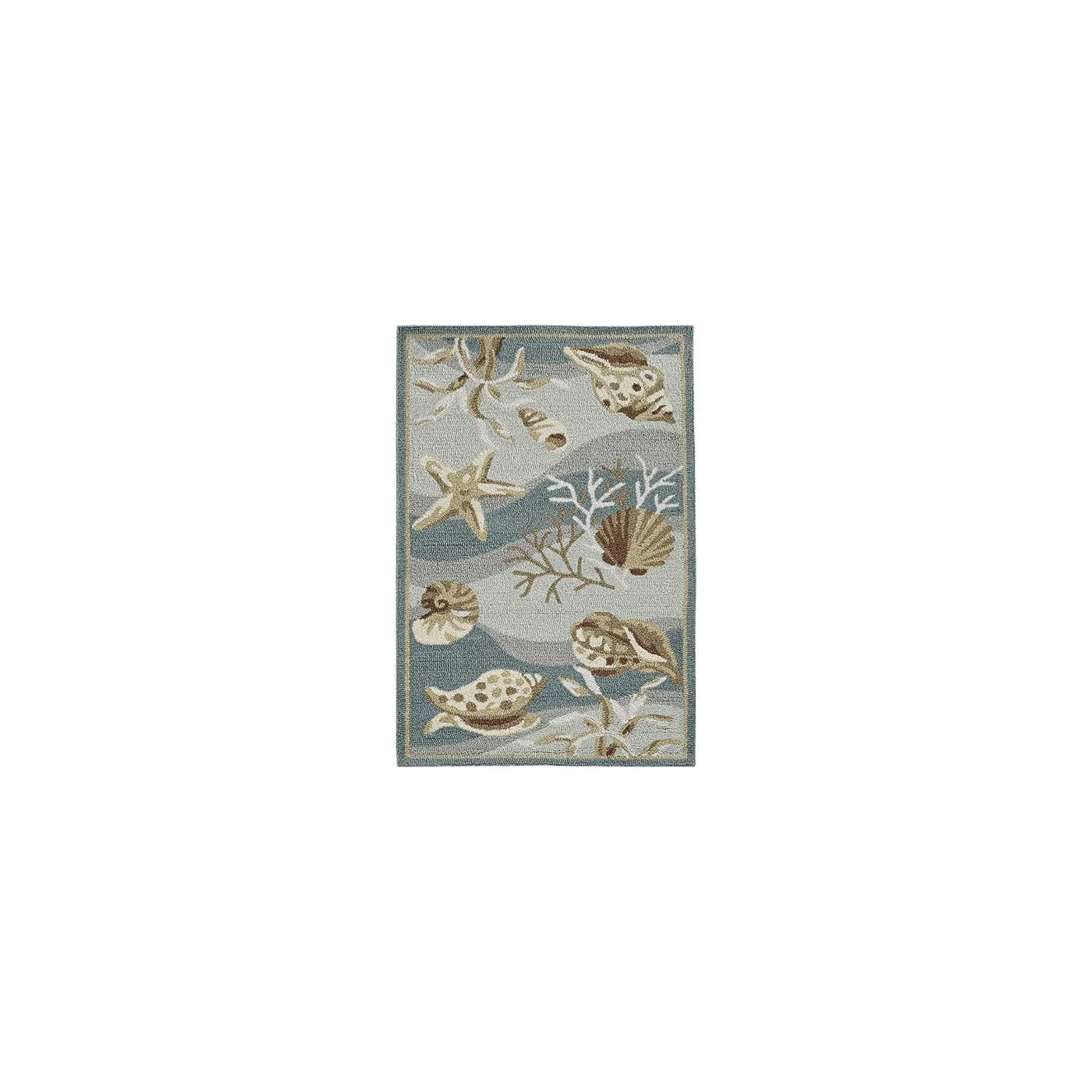 Sonesta 2003 Shells Seafoam Rug - Baconco