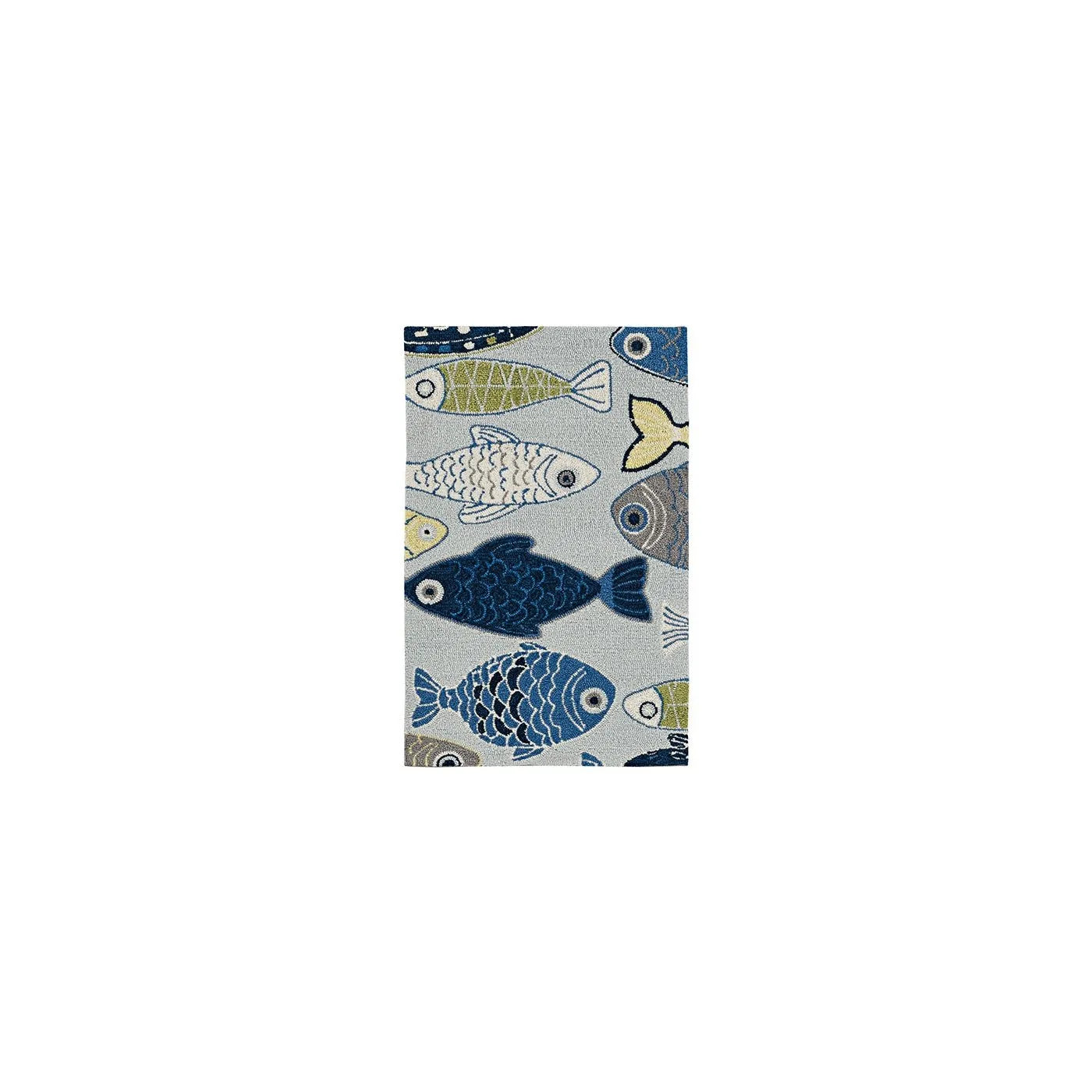 Sonesta 2010 Sea Of Fish Light Blue Rug - Baconco