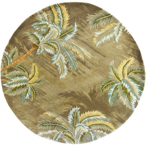 Sparta 3102 Palm Trees Moss Rug - Baconco