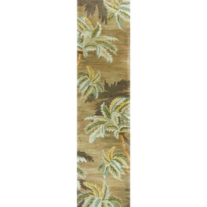 Sparta 3102 Palm Trees Moss Rug - Baconco