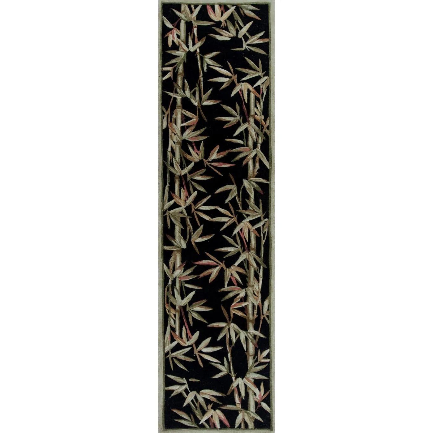 Sparta 3147 Bamboo Border Black Rug - Baconco