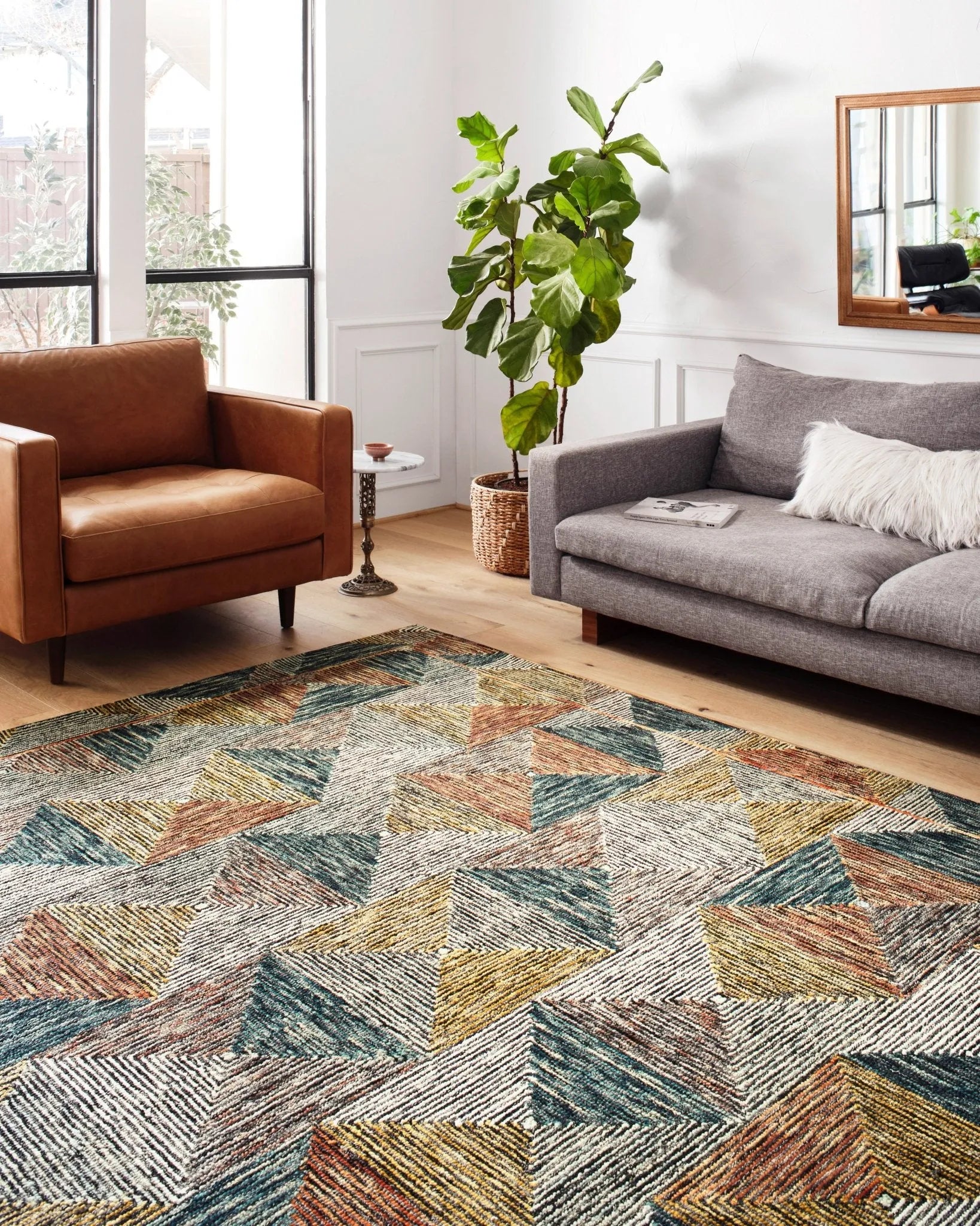 Spectrum Spe-01 Lagoon/Spice Rug - Baconco