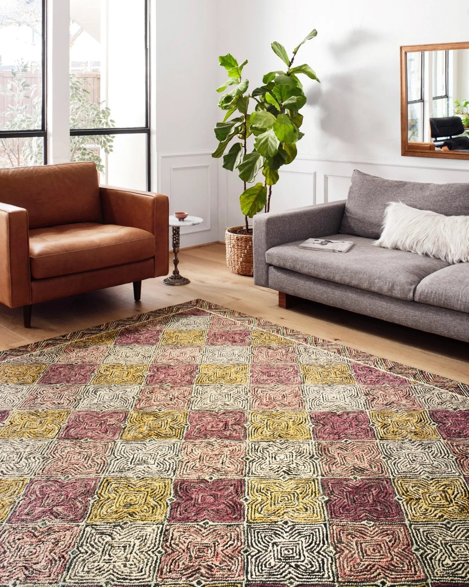 Spectrum Spe-03 Charcoal/Multi Rug - Baconco