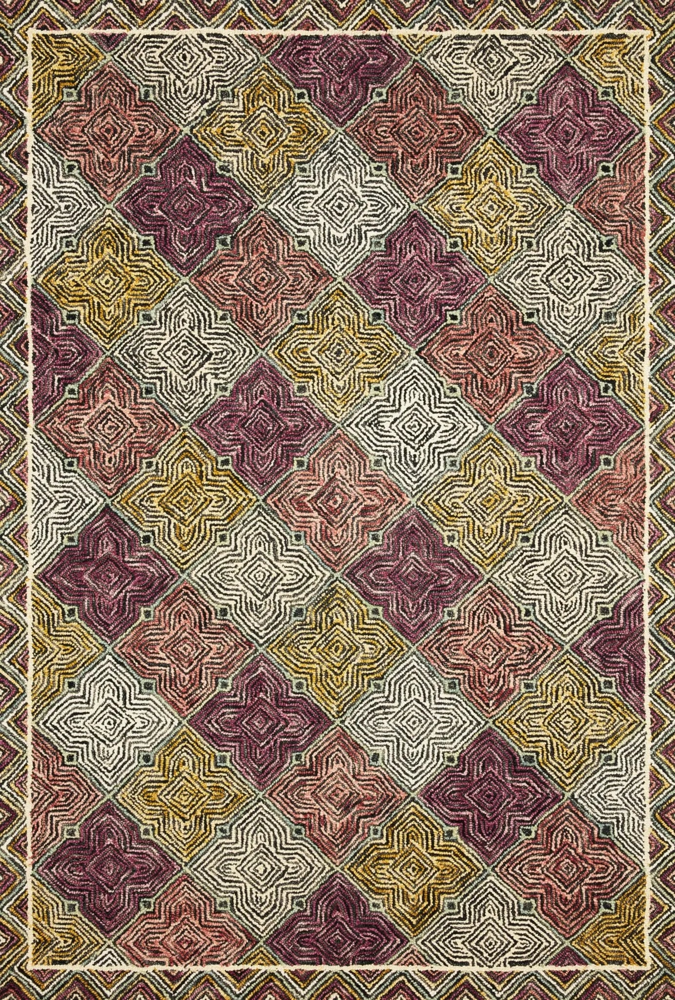 Spectrum Spe-03 Charcoal/Multi Rug - Baconco