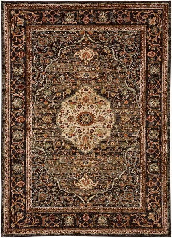 Spice Market 90661 09097 Petra Charcoal Rug - Baconco