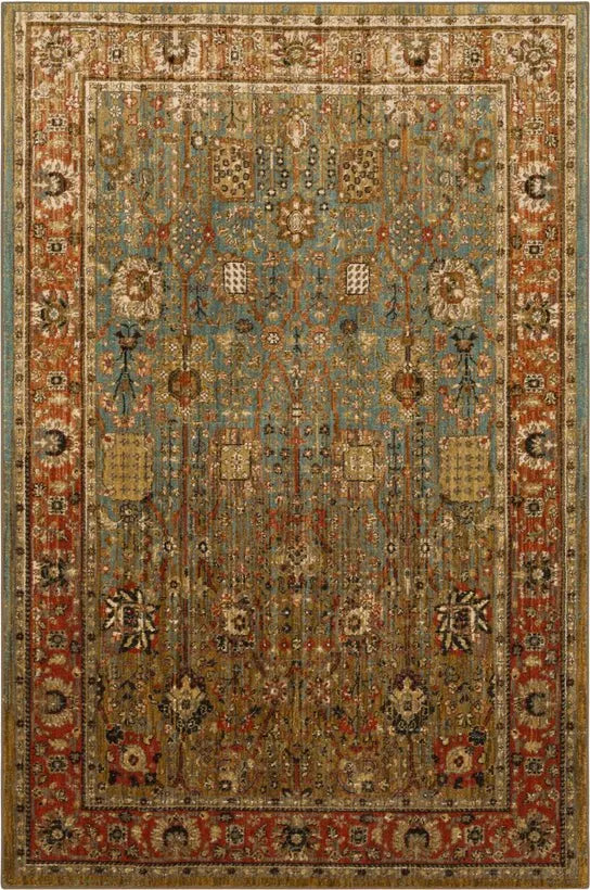 Spice Market 90668 50123 Myanmar Aquamarine Rug - Baconco