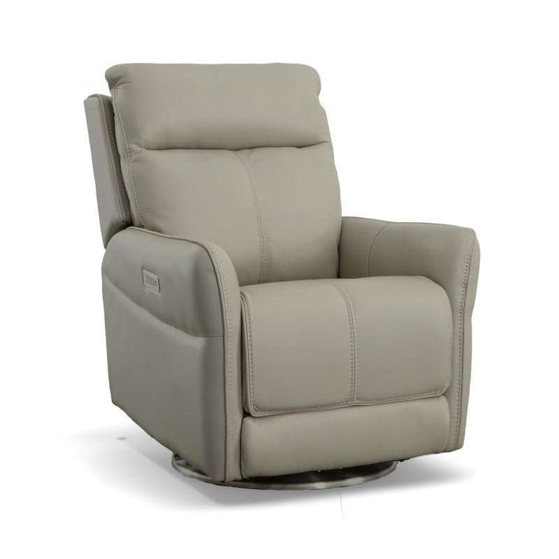 Spin Swivel Power Recliner with Power Headrest and Lumbar - Baconco