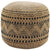 Spruce 34028NBK Natural/Black Pouf - Baconco