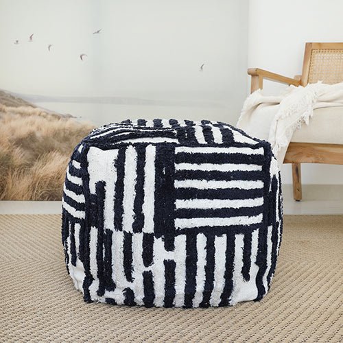 Stacy Garcia 34127NAV Navy Pouf - Baconco